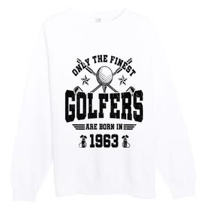 Golfing Golf 1963 60th Birthday Gift 60 Year Old Golfer Premium Crewneck Sweatshirt