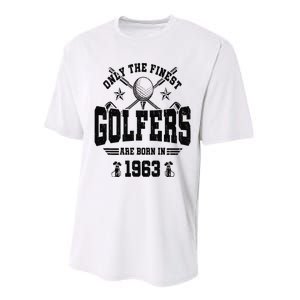 Golfing Golf 1963 60th Birthday Gift 60 Year Old Golfer Performance Sprint T-Shirt