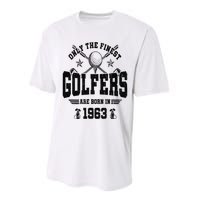 Golfing Golf 1963 60th Birthday Gift 60 Year Old Golfer Performance Sprint T-Shirt