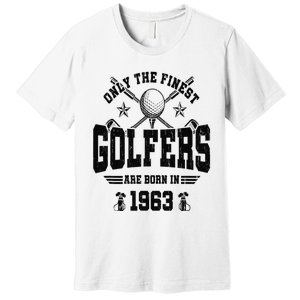 Golfing Golf 1963 60th Birthday Gift 60 Year Old Golfer Premium T-Shirt