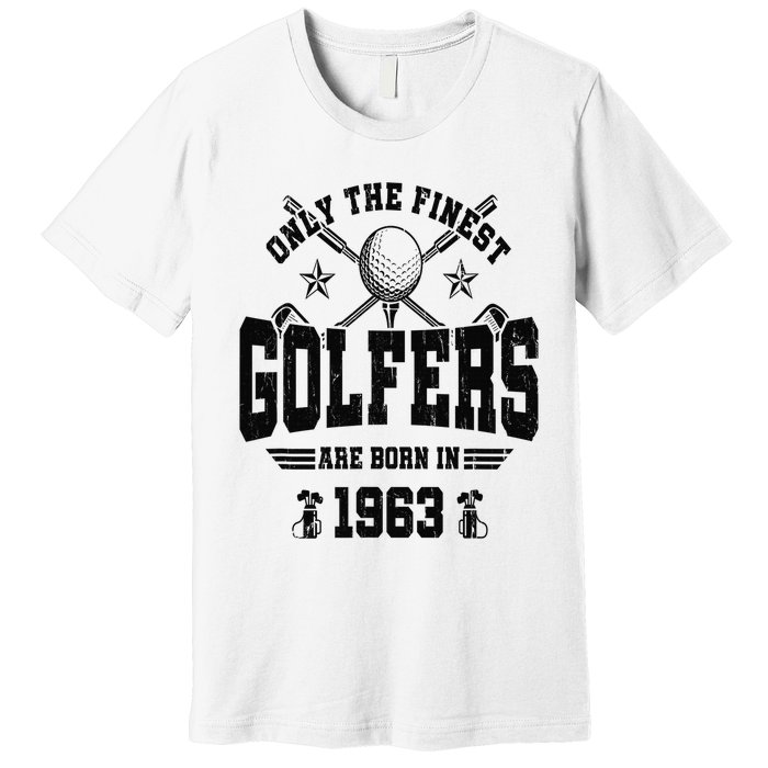 Golfing Golf 1963 60th Birthday Gift 60 Year Old Golfer Premium T-Shirt