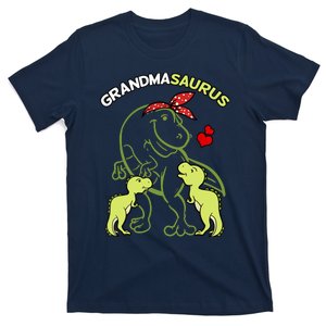 Grandmasaurus Grandma 2 Dinosaur Mother's Day T-Shirt