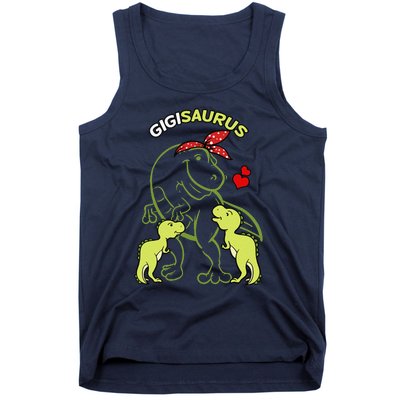 Gigisaurus Gigi 2 Dinosaur Mother's Day Tank Top