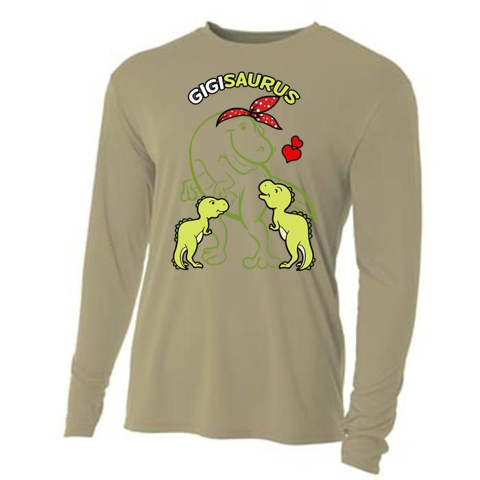 Gigisaurus Gigi 2 Dinosaur Mother's Day Cooling Performance Long Sleeve Crew