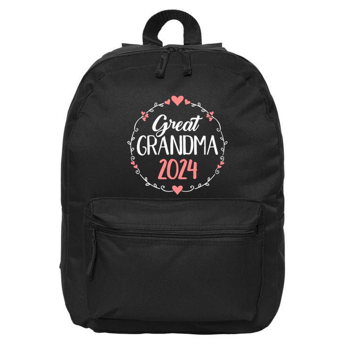 Great Grandma 2024 For Pregnancy Announcement 16 in Basic Backpack