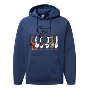 Gooses Gate 3 Goose Baldurs Gate Goosetario Girl Dinner Performance Fleece Hoodie