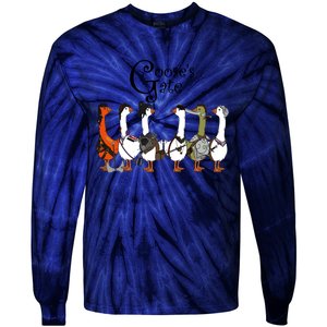 Gooses Gate 3 Goose Baldurs Gate Goosetario Girl Dinner Tie-Dye Long Sleeve Shirt