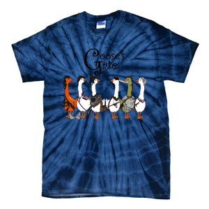 Gooses Gate 3 Goose Baldurs Gate Goosetario Girl Dinner Tie-Dye T-Shirt