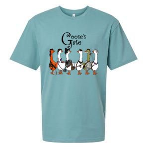 Gooses Gate 3 Goose Baldurs Gate Goosetario Girl Dinner Sueded Cloud Jersey T-Shirt