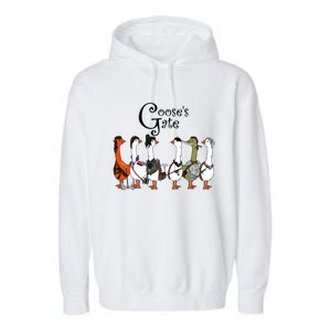 Gooses Gate 3 Goose Baldurs Gate Goosetario Girl Dinner Garment-Dyed Fleece Hoodie