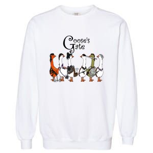 Gooses Gate 3 Goose Baldurs Gate Goosetario Girl Dinner Garment-Dyed Sweatshirt