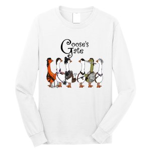 Gooses Gate 3 Goose Baldurs Gate Goosetario Girl Dinner Long Sleeve Shirt