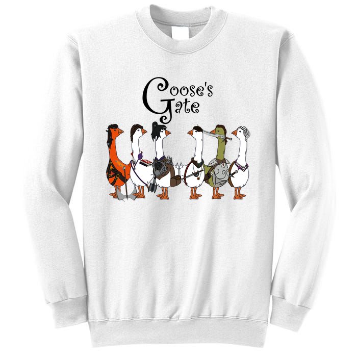 Gooses Gate 3 Goose Baldurs Gate Goosetario Girl Dinner Sweatshirt