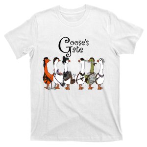 Gooses Gate 3 Goose Baldurs Gate Goosetario Girl Dinner T-Shirt