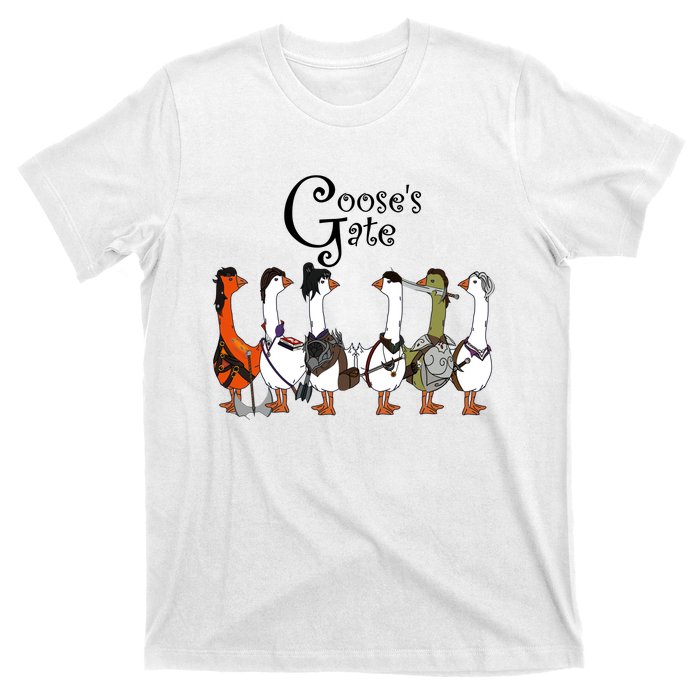 Gooses Gate 3 Goose Baldurs Gate Goosetario Girl Dinner T-Shirt