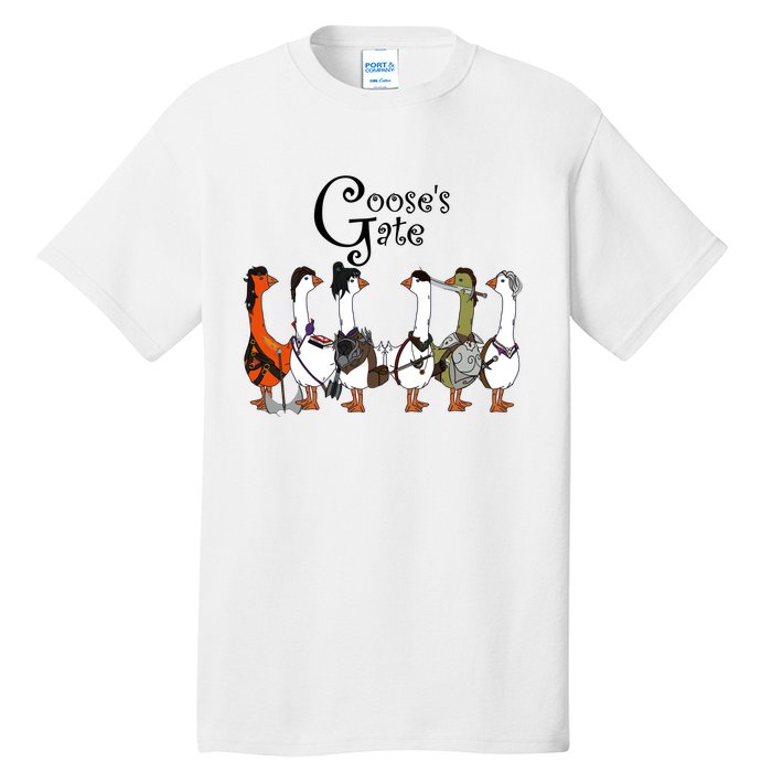 Gooses Gate 3 Goose Baldurs Gate Goosetario Girl Dinner Tall T-Shirt