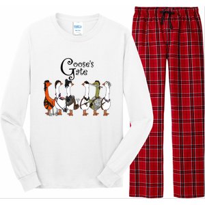 Gooses Gate 3 Goose Baldurs Gate Goosetario Girl Dinner Long Sleeve Pajama Set