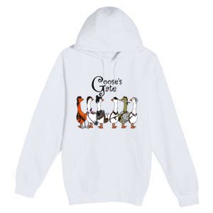 Gooses Gate 3 Goose Baldurs Gate Goosetario Girl Dinner Premium Pullover Hoodie