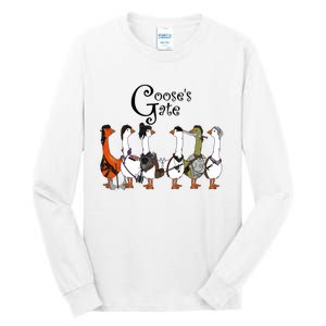 Gooses Gate 3 Goose Baldurs Gate Goosetario Girl Dinner Tall Long Sleeve T-Shirt