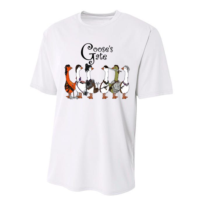 Gooses Gate 3 Goose Baldurs Gate Goosetario Girl Dinner Performance Sprint T-Shirt