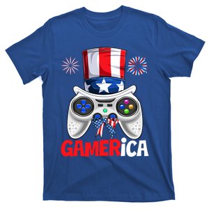 Gamer Gaming 4th Of July Video Game American Flag Gift T-Shirt