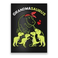 Grandmasaurus Grandma 4 Dinosaur Mother's Day Poster