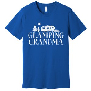 Glamping Grandma 5Th Wheel Camper Rv Camping Vacation Gift Meaningful Gift Premium T-Shirt