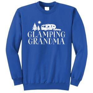 Glamping Grandma 5Th Wheel Camper Rv Camping Vacation Gift Meaningful Gift Tall Sweatshirt