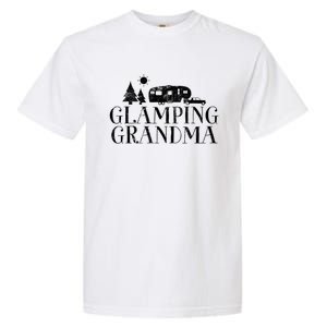 Glamping Grandma 5Th Wheel Camper Rv Camping Vacation Gift Meaningful Gift Garment-Dyed Heavyweight T-Shirt