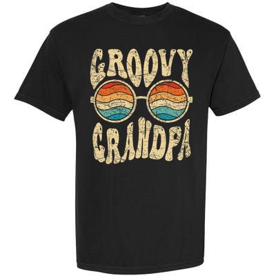 Groovy Grandpa 70s Aesthetic Nostalgia 1970's Retro Grandpa Garment-Dyed Heavyweight T-Shirt