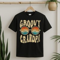 Groovy Grandpa 70s Aesthetic Nostalgia 1970's Retro Grandpa T-Shirt