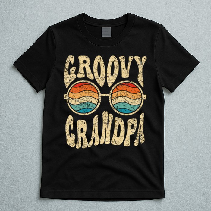 Groovy Grandpa 70s Aesthetic Nostalgia 1970's Retro Grandpa T-Shirt