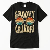 Groovy Grandpa 70s Aesthetic Nostalgia 1970's Retro Grandpa Tall T-Shirt