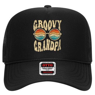 Groovy Grandpa 70s Aesthetic Nostalgia 1970's Retro Grandpa Trucker Hat