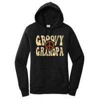 Groovy Grandpa 70s Aesthetic Nostalgia 1970's Retro Grandpa Women's Pullover Hoodie