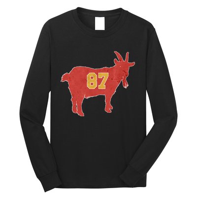 Grunge Goat 87 Red And Yellow Tight End Long Sleeve Shirt