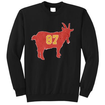 Grunge Goat 87 Red And Yellow Tight End Tall Sweatshirt