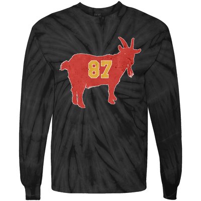 Grunge Goat 87 Red And Yellow Tight End Tie-Dye Long Sleeve Shirt