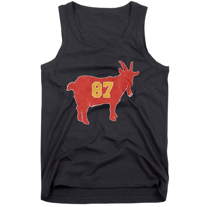 Grunge Goat 87 Red And Yellow Tight End Tank Top