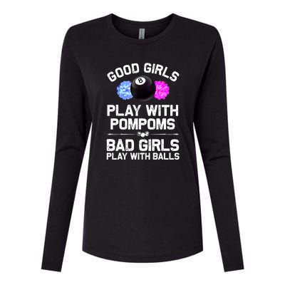 Good Girl 8 Ball Billiard Pool Player Funny Billiards Gift Womens Cotton Relaxed Long Sleeve T-Shirt