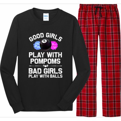 Good Girl 8 Ball Billiard Pool Player Funny Billiards Gift Long Sleeve Pajama Set