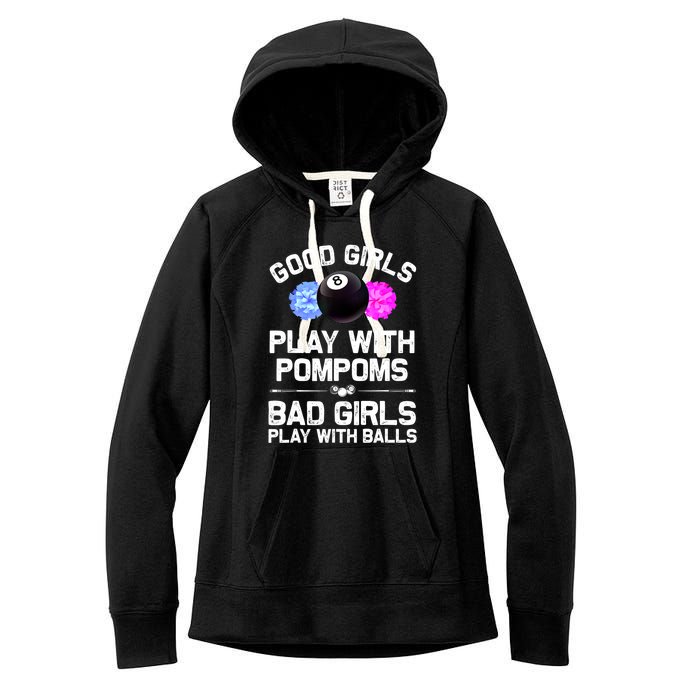 Good Girl 8 Ball Billiard Pool Player Funny Billiards Gift Women's Fleece Hoodie