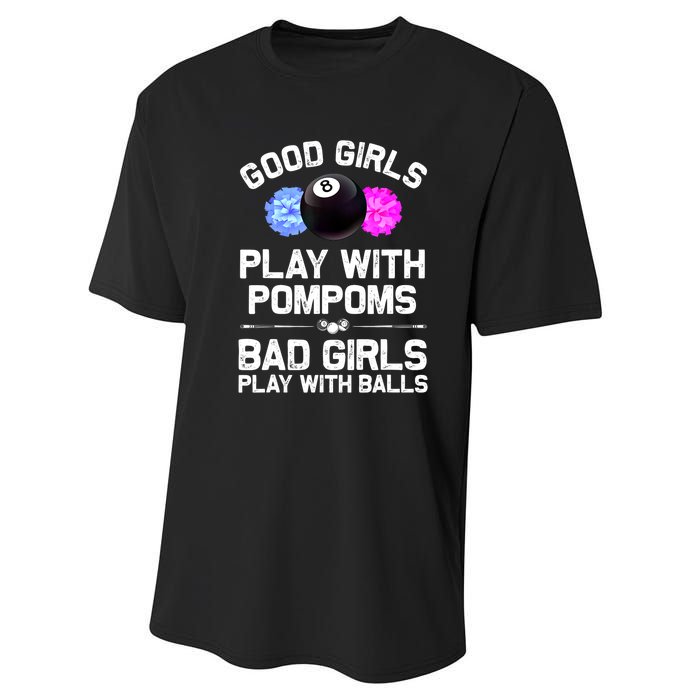 Good Girl 8 Ball Billiard Pool Player Funny Billiards Gift Performance Sprint T-Shirt