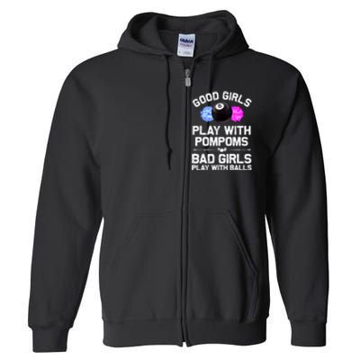 Good Girl 8 Ball Billiard Pool Player Funny Billiards Gift Full Zip Hoodie