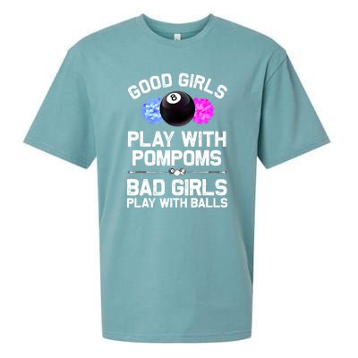 Good Girl 8 Ball Billiard Pool Player Funny Billiards Gift Sueded Cloud Jersey T-Shirt