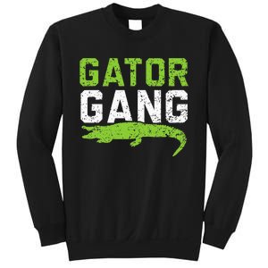 Gator Gang Alligator Heartbeat Zookeeper Crocodile Lover Sweatshirt