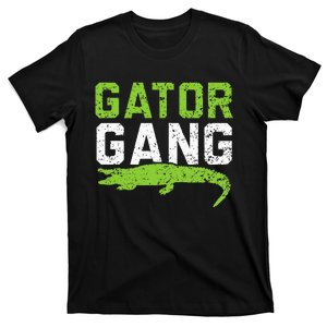 Gator Gang Alligator Heartbeat Zookeeper Crocodile Lover T-Shirt