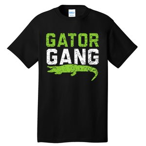 Gator Gang Alligator Heartbeat Zookeeper Crocodile Lover Tall T-Shirt