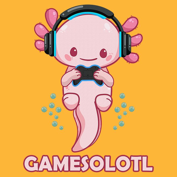 Gamesolotl Gaming Axolotl Playing Video Games Funny Pom Pom 12in Knit Beanie