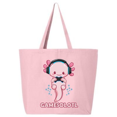 Gamesolotl Gaming Axolotl Playing Video Games Funny 25L Jumbo Tote